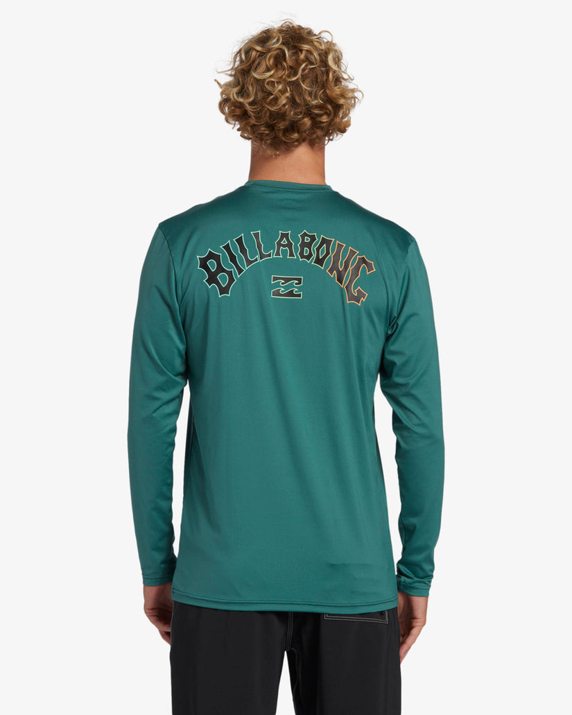 Arch Fill Loose Fit Long Sleeve Surf Tee - Billiard