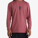 All Day Wave Loose Fit Long Sleeve Surf Tee - Rose Dust