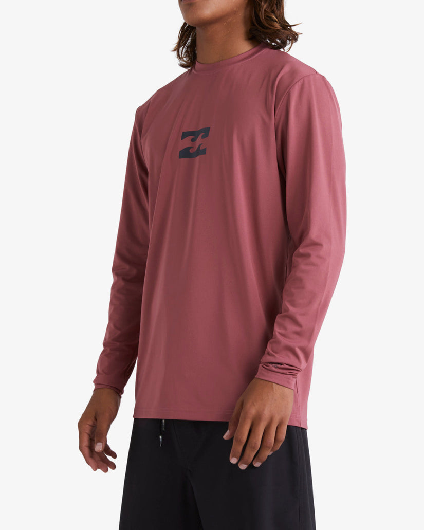 All Day Wave Loose Fit Long Sleeve Surf Tee - Rose Dust – Billabong