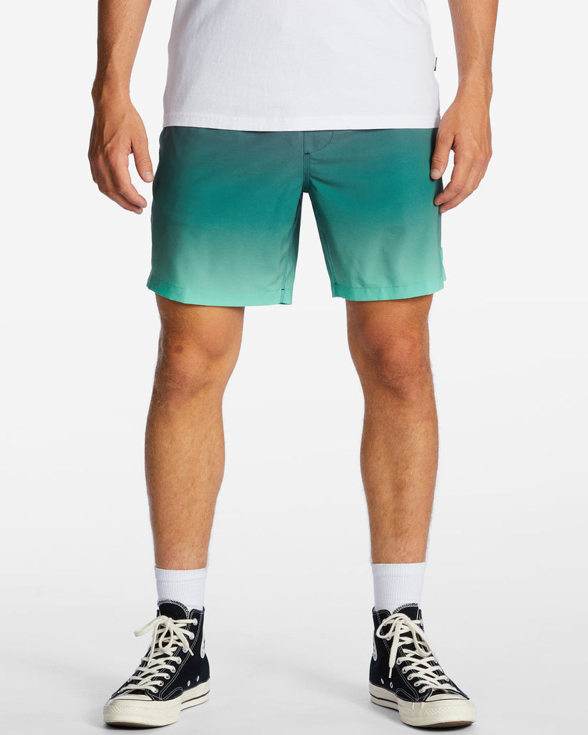 A/Div Surftrek Elastic Waist Shorts 17" - Jade