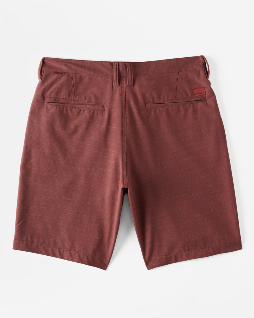 Crossfire Slub Submersible 19" Shorts - Dusty Red