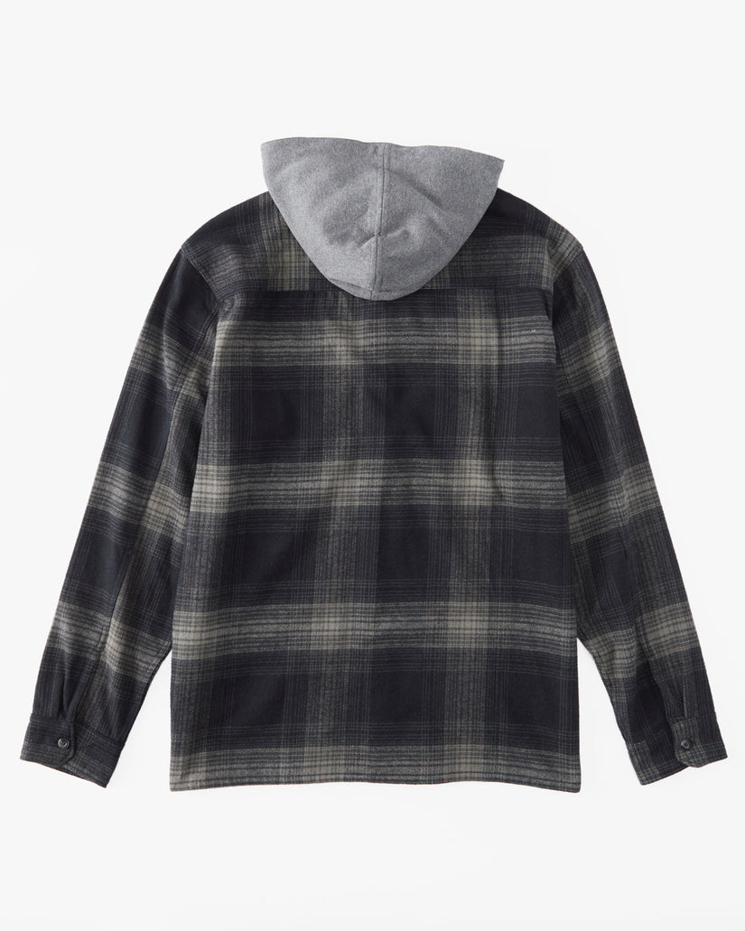 Baja Hooded Flannel Shirt - Black