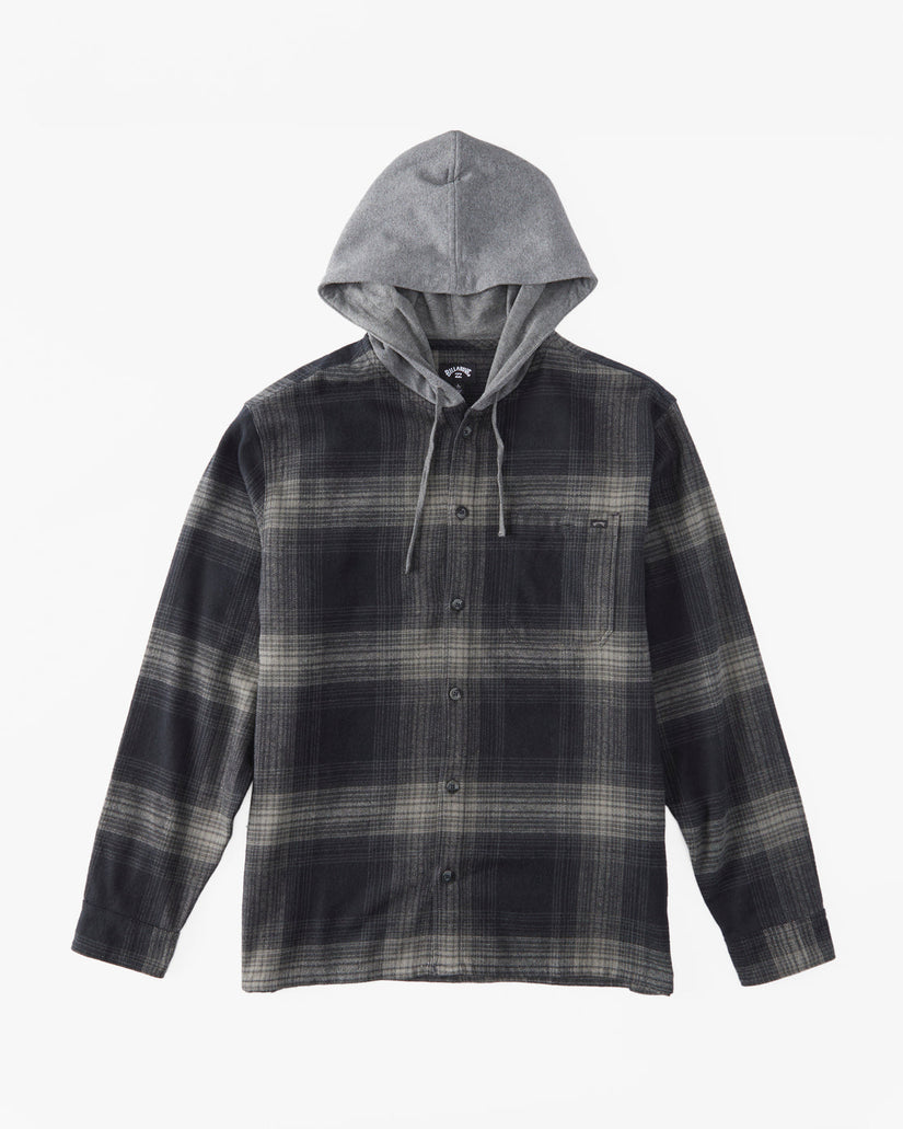 Baja Hooded Flannel Shirt - Black