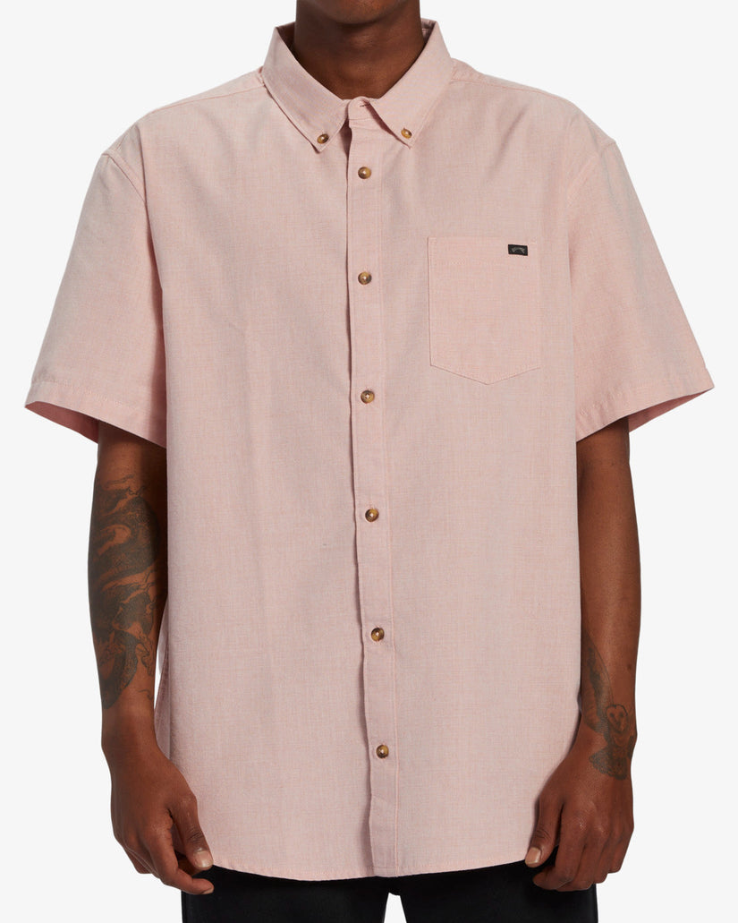 All Day Short Sleeve Shirt - Dusty Pink