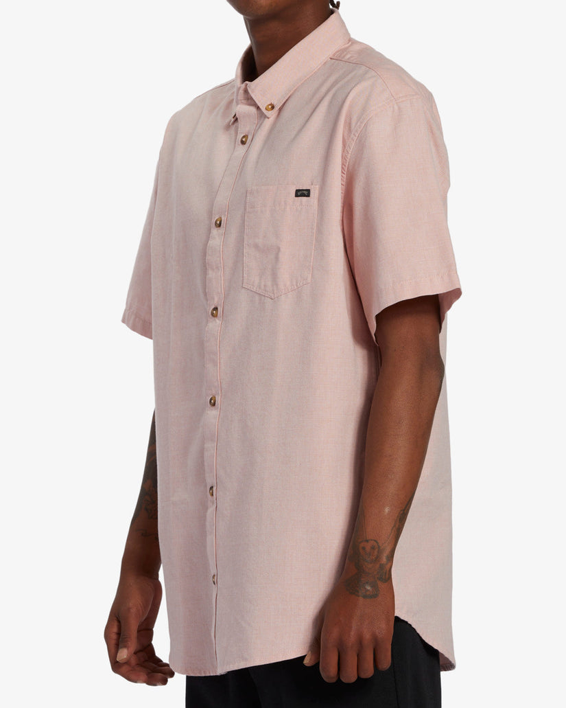 All Day Short Sleeve Shirt - Dusty Pink