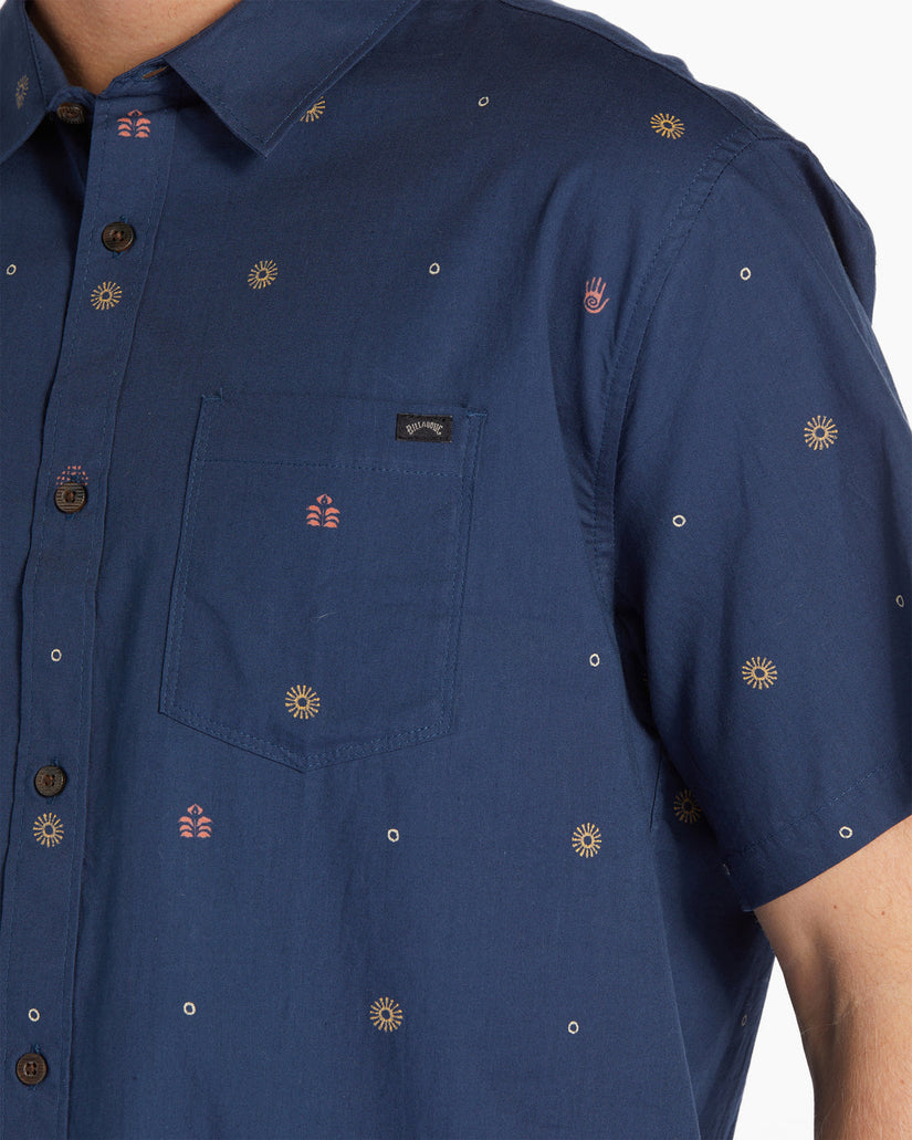 Sundays Mini Short Sleeve Shirt - Blue