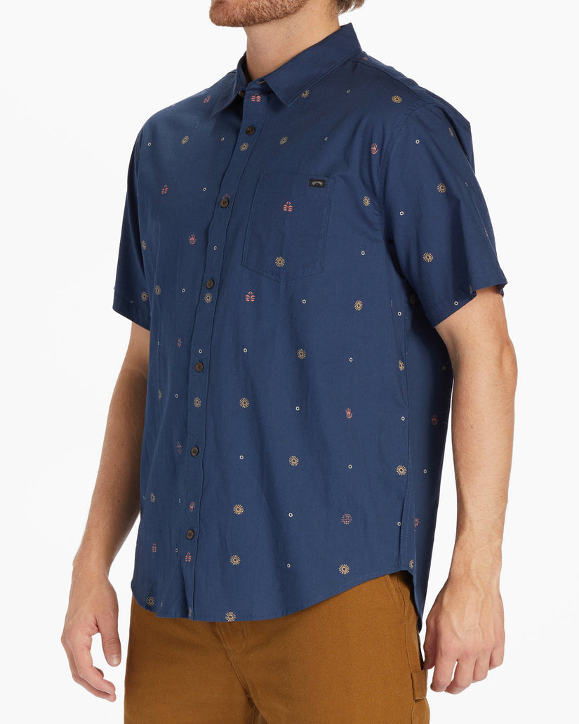 Sundays Mini Short Sleeve Shirt - Blue