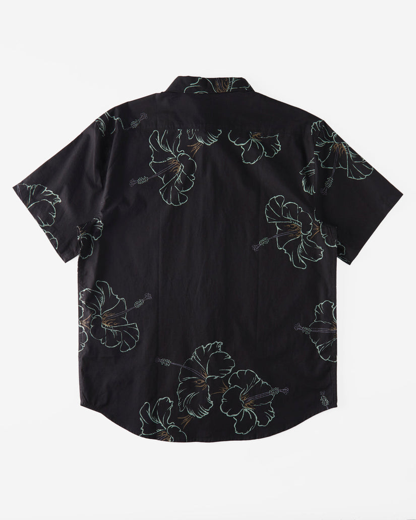 Sundays Short Sleeve Shirt - Black Green