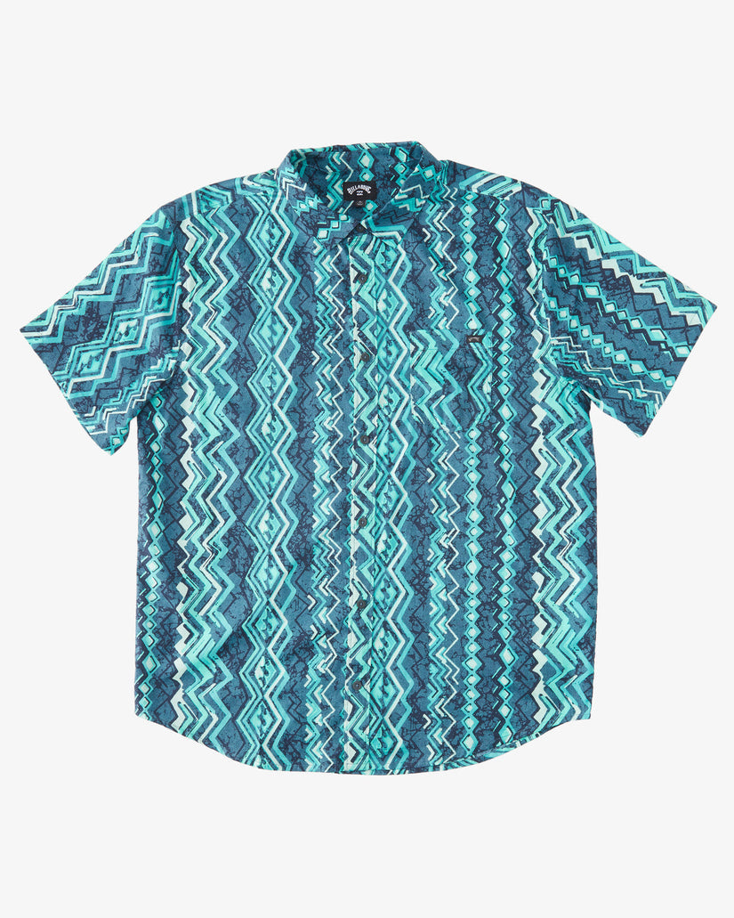 Sundays Short Sleeve Shirt - Dark Mint