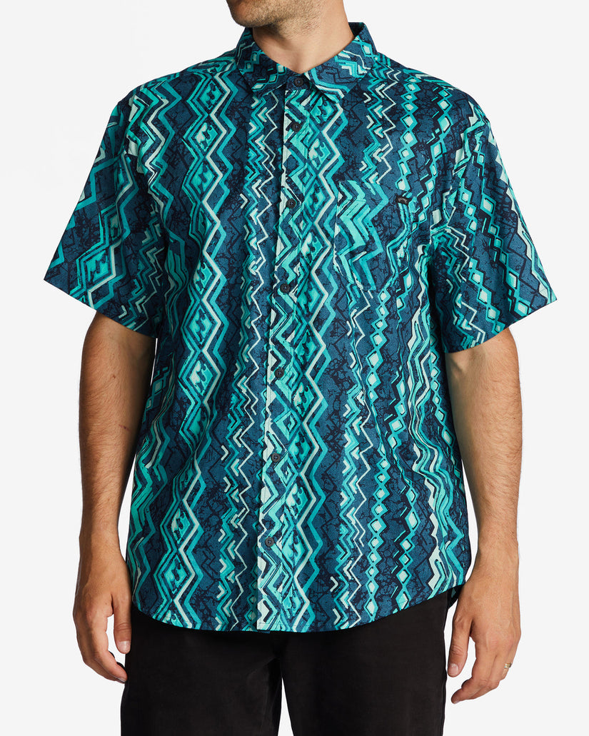 Sundays Short Sleeve Shirt - Dark Mint