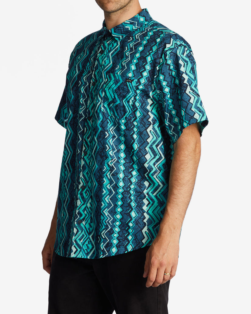 Sundays Short Sleeve Shirt - Dark Mint