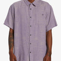 Sundays Jacquard Short Sleeve Shirt - Grey Violet