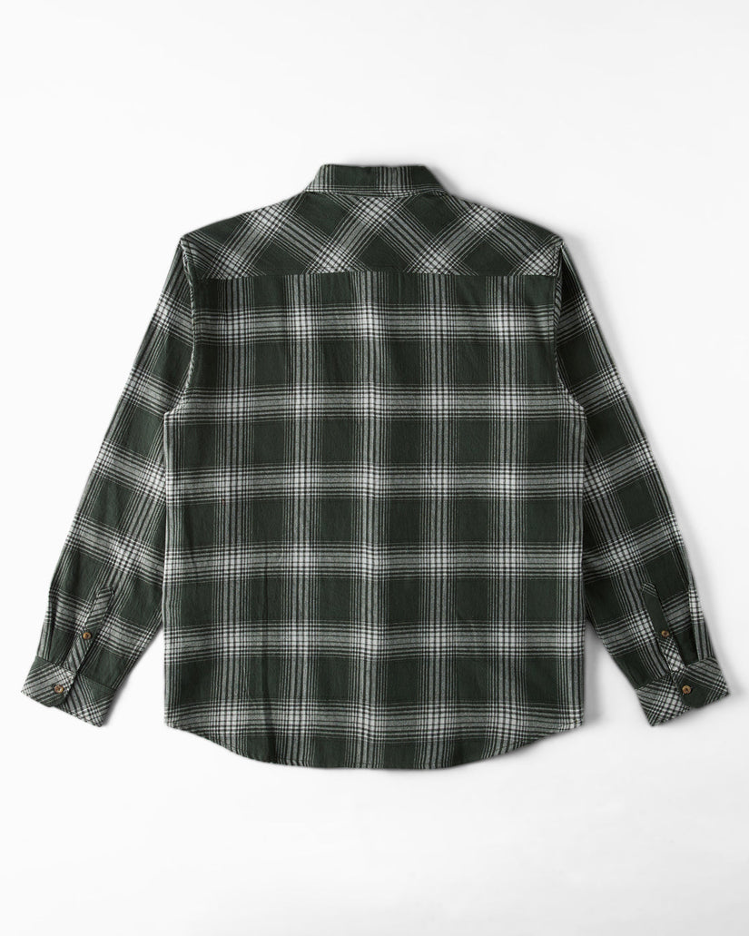 Coastline Flannel Long Sleeve Shirt - Dusty Forest