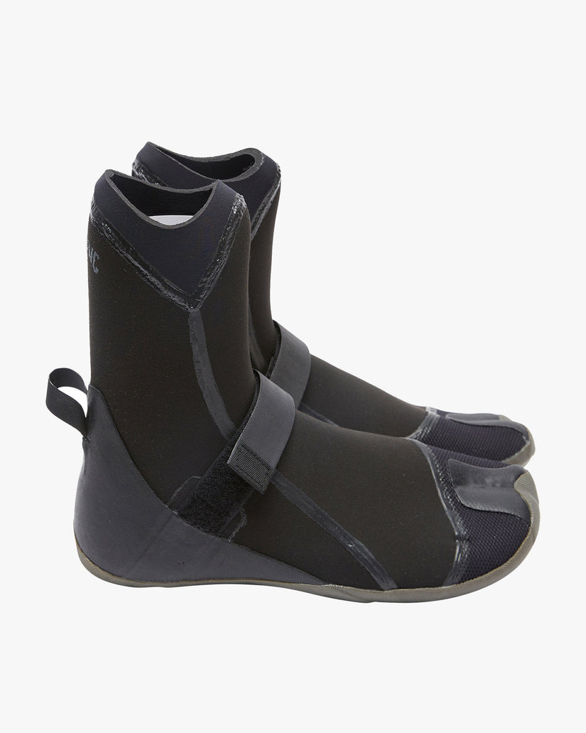 5mm Furnace Hidden Split Toe Wetsuit Boots - Black