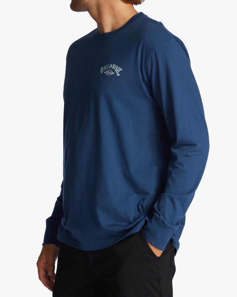 A/Div Arch Long Sleeve T-Shirt - Space Blue