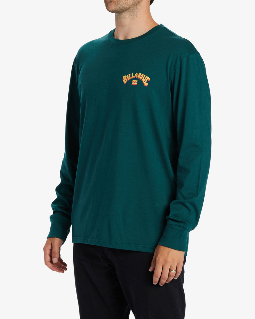 Arch Fill Long Sleeve T-Shirt - Deep Teal