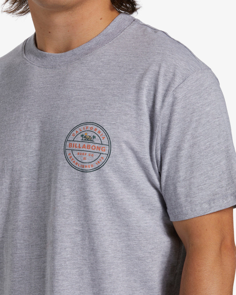 Rotor California Short Sleeve T-Shirt - Grey Heather