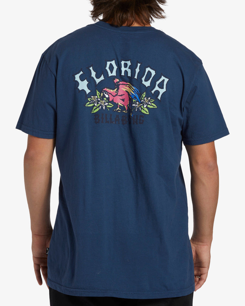 Arch Florida Short Sleeve T-Shirt - Slate Blue