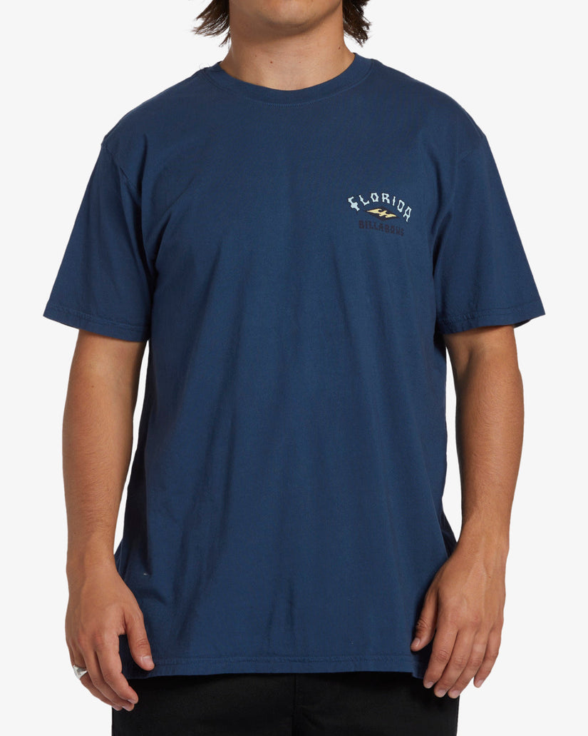 Arch Florida Short Sleeve T-Shirt - Slate Blue