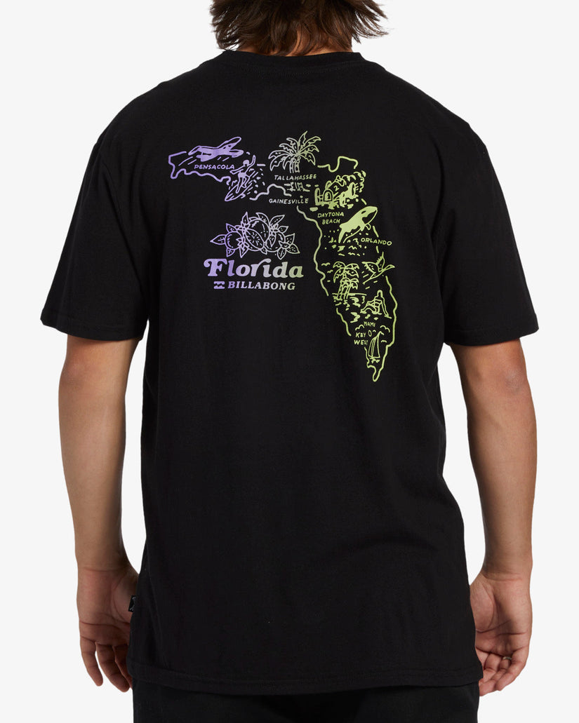 Handkie Florida Short Sleeve T-Shirt - Black