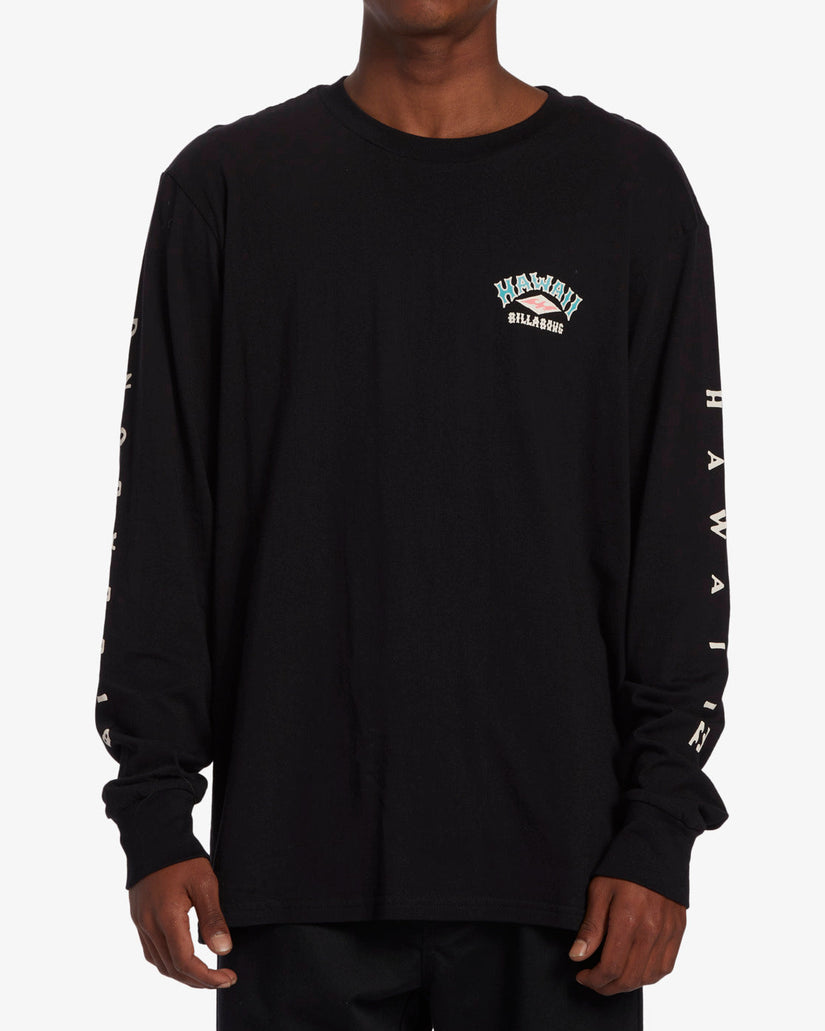 Arch Hawaii Long Sleeve T-Shirt - Black