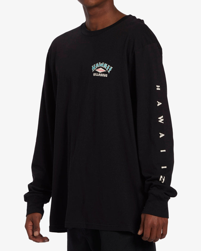 Arch Hawaii Long Sleeve T-Shirt - Black