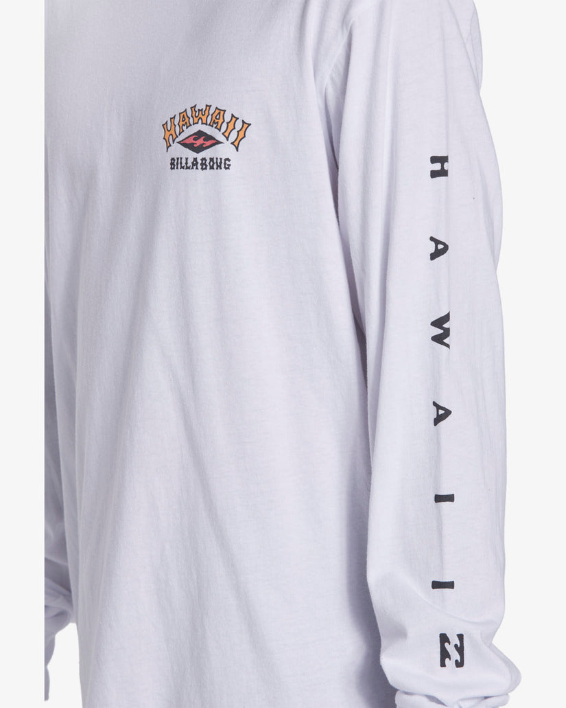 Arch Hawaii Long Sleeve T-Shirt - White