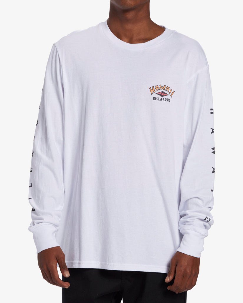 Arch Hawaii Long Sleeve T-Shirt - White