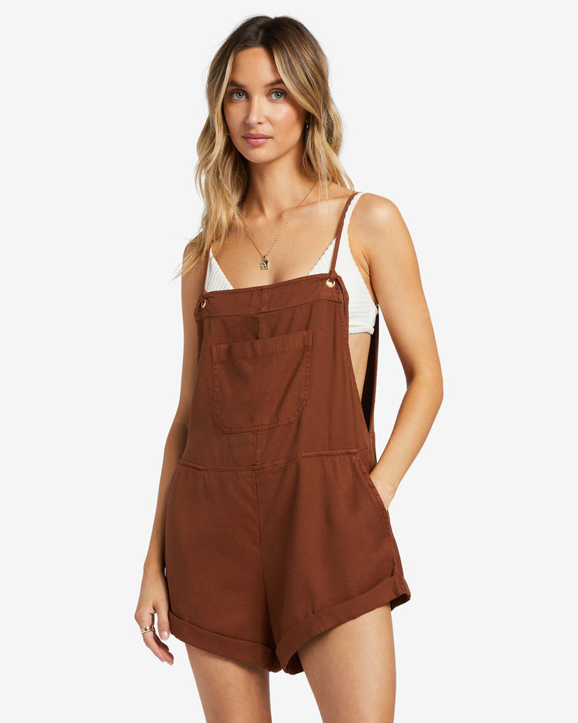 Wild Pursuit Romper - Toasted Coconut