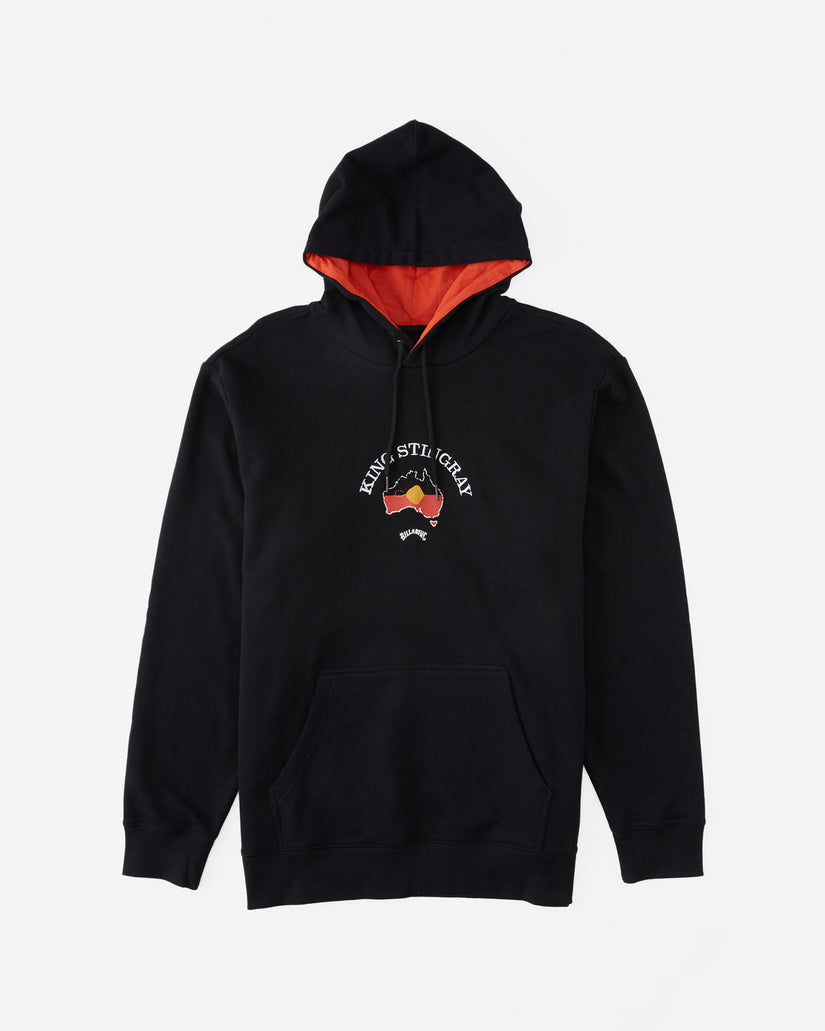 King Stringray Pop Hood Crew Neck Sweatshirt - Black