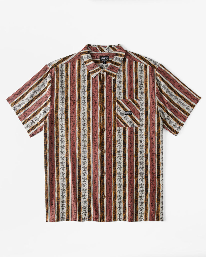 King Stringray Diamond Woven Short Sleeve Woven Shirt - Chino