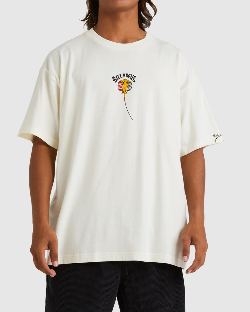 King Stringray Warrkarryun Short Sleeve T-Shirt - Off White